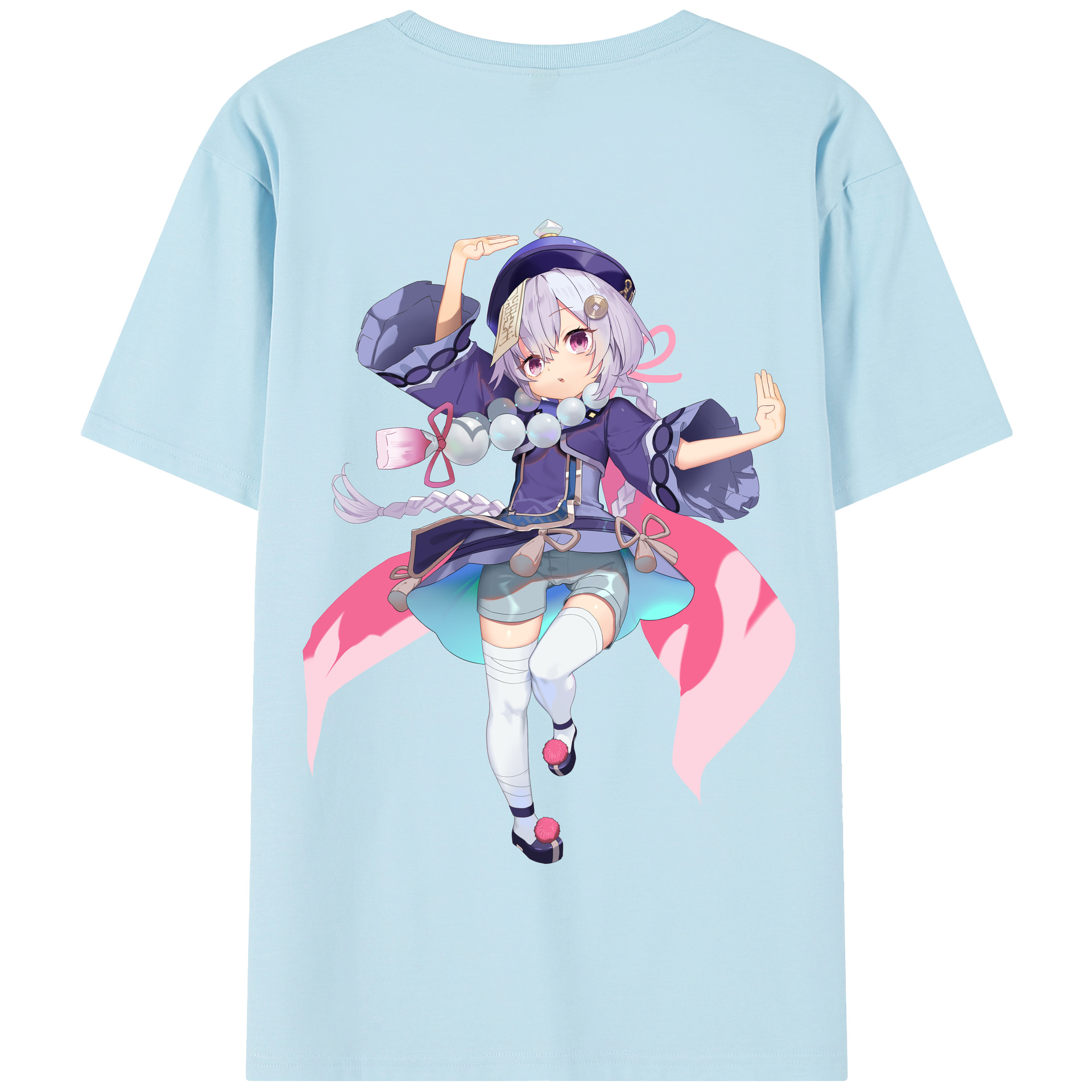 げんし神 七七 なな  genshin Nana 綿100％半袖Tシャツ（背面プリント）